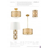 ELSTEAD GN-ARABELLA-TL-G | Arabella-EL Elstead asztali lámpa 69,6cm kapcsoló kézzel festett 1x E27 antikolt arany, krémszín