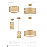 ELSTEAD GN-ARABELLA-MP | Arabella-EL Elstead mennyezeti, függeszték lámpa kézzel festett 1x E27 antikolt arany, krémszín