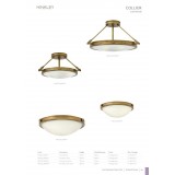 ELSTEAD HK-COLLIER-F-S | Collier Elstead mennyezeti lámpa 2x E27 antikolt réz, opál