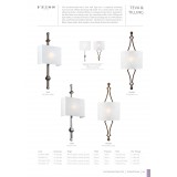 ELSTEAD FE-TEVA1-PN | Teva Elstead fali lámpa 1x E27 szatén nikkel, fehér