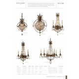 ELSTEAD FE-BELLINI-W3 | Bellini-EL Elstead csillár lámpa 3x E14 bronzbarna, átlátszó