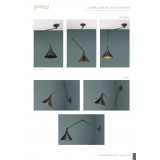ELSTEAD PV-GWP-OB | Provence-EL Elstead fali, mennyezeti lámpa elforgatható alkatrészek 1x E27 antikolt bronz
