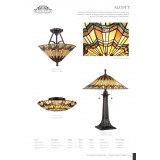 ELSTEAD QZ-ALCOTT-F | Alcott Elstead mennyezeti lámpa 2x E27 bronzbarna, többszínű