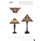 ELSTEAD QZ-ARDEN-TL | Arden Elstead asztali lámpa 59,7cm kapcsoló 2x E27 antikolt bronz, többszínű