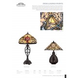 ELSTEAD QZ-INDIA-TL | India-EL Elstead asztali lámpa 49,5cm kapcsoló 2x E27 bronzbarna, többszínű