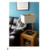 ELSTEAD PLEIN-TL | Plein Elstead asztali lámpa 61,5cm kapcsoló 1x E27 sötétbarna, arany, krémszín