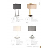ELSTEAD PLEIN-TL | Plein Elstead asztali lámpa 61,5cm kapcsoló 1x E27 sötétbarna, arany, krémszín