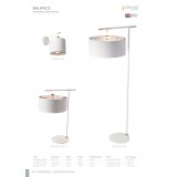 ELSTEAD BALANCE-FL-WPN | Balance-EL Elstead álló lámpa 162cm kapcsoló 1x E27 fehér, szatén nikkel