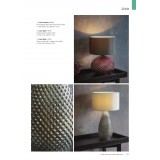 ENDON 77093 | Livia-EN Endon asztali lámpa 55cm vezeték kapcsoló 1x E27 ezüst, antikolt fehér