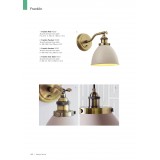 ENDON 76330 | Franklin-EN Endon falikar lámpa kapcsoló 1x E14 antikolt réz, taupe
