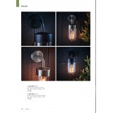 ENDON 73193 | Nio Endon falikar lámpa 1x LED 510lm IP44 nemesacél, rozsdamentes acél, átlátszó
