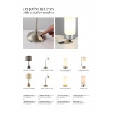 ENDON CANNING-TLCH | Canning-EN Endon asztali lámpa 41,5cm fényerőszabályzós érintőkapcsoló 1x E14 króm, fehér