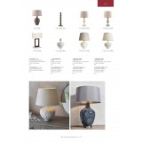 ENDON MARSHAM-TLTA | Marsham Endon asztali lámpa 48cm vezeték kapcsoló 1x E14 taupe, elefántcsont