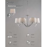 FANEUROPE I-ASTORIA-6 | Astoria-FE Faneurope csillár lámpa Luce Ambiente Design 6x E27 króm, fehér