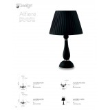 FANEUROPE I-ALFIERE/6 NERO | Alfiere-FE Faneurope csillár lámpa Luce Ambiente Design 6x E14 fekete, króm