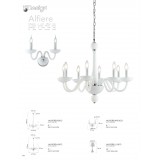 FANEUROPE I-ALFIERE/L1 BCO | Alfiere-FE Faneurope asztali lámpa Luce Ambiente Design 54cm kapcsoló 1x E27 fehér, króm