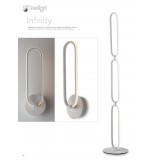 FANEUROPE LED-INFINITY-AP | Infinity-FE Faneurope falikar lámpa Luce Ambiente Design 1x LED 1120lm 4000K matt fehér, opál