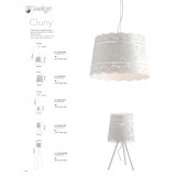 FANEUROPE I-CLUNY-AP | Cluny Faneurope fali lámpa Luce Ambiente Design 1x E14 fehér