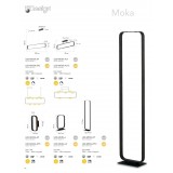 FANEUROPE LED-MOKA-L | Moka-Caffe Faneurope asztali lámpa Luce Ambiente Design 26cm kapcsoló 1x LED 350lm 4000K mokka
