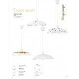 FANEUROPE I-VICTORIA-S42 | Victoria-FE Faneurope függeszték lámpa Luce Ambiente Design 1x E27 fehér, fekete, minta