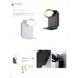 FANEUROPE I-BOING-AP NER | Boing Faneurope fali lámpa Luce Ambiente Design kapcsoló elforgatható alkatrészek, USB csatlakozó 1x LED 300lm 4000K fekete