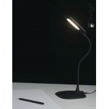 FANEUROPE LEDT-DARWIN-BLACK | Darwin-FE Faneurope asztali lámpa Luce Ambiente Design 53,5cm fényerőszabályzós érintőkapcsoló flexibilis, szabályozható fényerő 1x LED 450lm 4000K fekete