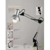 FANEUROPE LDT033ARC-NERO | Architetto Faneurope asztali, satus lámpa Luce Ambiente Design 60cm kapcsoló elforgatható alkatrészek 1x E27 fekete, fehér