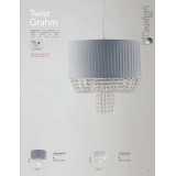 FANEUROPE I-TWIST/S40 | FanEurope-Mix Faneurope ernyő lámpabúra Luce Ambiente Design E27 fehér, kristály