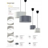 FANEUROPE I-PRLM-MAX-L GR | FanEurope-Mix Faneurope ernyő lámpabúra Luce Ambiente Design E14 / E27 szürke