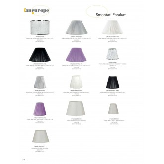FANEUROPE I-PRLM SINFONIA NERO | FanEurope-Mix Faneurope ernyő lámpabúra Luce Ambiente Design E14 fekete