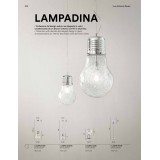 FANEUROPE I-LAMPD/SOSP.15 | Lampadina Faneurope függeszték lámpa Luce Ambiente Design 1x E27 króm, átlátszó