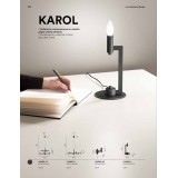FANEUROPE I-KAROL-AP | Karol-FE Faneurope falikar lámpa Luce Ambiente Design 1x E14 matt szürke