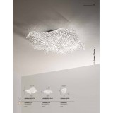FANEUROPE I-RUMBA/PL72 | Rumba Faneurope mennyezeti lámpa Luce Ambiente Design 9x G9 króm, kristály, borostyán