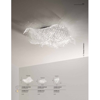 FANEUROPE I-RUMBA-H2O/AP | Rumba Faneurope fali lámpa Luce Ambiente Design 1x G9 króm, kristály