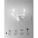 FANEUROPE I-ALFIERE/6 BCO | Alfiere-FE Faneurope csillár lámpa Luce Ambiente Design 6x E14 fehér, króm
