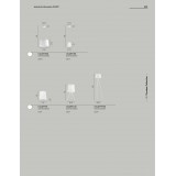 FANEUROPE I-CLUNY-L20 | Cluny Faneurope asztali lámpa Luce Ambiente Design 46cm kapcsoló 1x E27 fehér