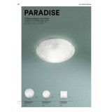 FANEUROPE I-PARADISE/PL30 | Paradise Faneurope fali, mennyezeti lámpa Luce Ambiente Design kerek 2x E27 króm, szatén, átlátszó