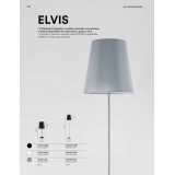 FANEUROPE I-ELVIS-PT BCO | Elvis-FE Faneurope álló lámpa Luce Ambiente Design 155cm kapcsoló 1x E27 fehér