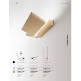 FANEUROPE LED-BOOK-AP-GR | Book-FE Faneurope falikar lámpa Luce Ambiente Design elforgatható alkatrészek 1x LED 1300lm 3200K ezüst, króm, opál