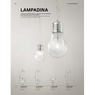 FANEUROPE I-LAMPD/SOSP. | Lampadina Faneurope függeszték lámpa Luce Ambiente Design 1x E27 króm, átlátszó