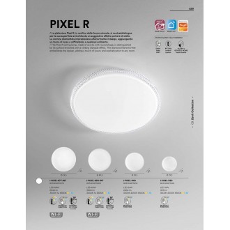 FANEUROPE I-PIXEL-R50-INT | SMART-INTEC-Pixel-FE Faneurope mennyezeti okos világítás Luce Ambiente Design kerek távirányító hangvezérlés, szabályozható fényerő, állítható színhőmérséklet 1x LED 4000lm 3000 - 4000 - 6000K opál, kristály hatás