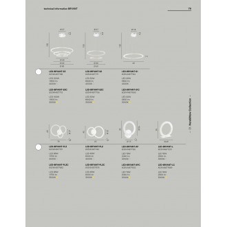 FANEUROPE LED-BRYANT-AP | Bryant-FE Faneurope fali lámpa Luce Ambiente Design 1x LED 1300lm 4000K fehér, kristály