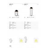 FARO 24522 | Jellyfish Faro asztali lámpa 42cm 1x LED 500lm 3000K matt fekete, opál
