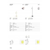 FARO 29692D | Le-Vita Faro asztali lámpa 58cm 1x LED 570lm 2700K fényes arany, opál