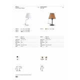 FARO 24008-13 | Eterna-FA Faro asztali lámpa 60cm 1x E27 fényes króm, fehér