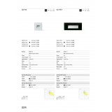 FARO 70273 | Dart-1 Faro beépíthető lámpa 80x36mm 1x LED 70lm 2700K IP65 matt fekete, áttetsző