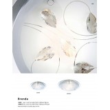 GLOBO 40409-2 | BrendaG Globo mennyezeti lámpa 2x E27 króm, tükör, opál