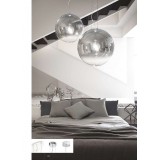 IDEAL LUX 161334 | Mapa Ideal Lux függeszték lámpa - MAPA FADE SP1 D40 - 1x E27 króm, átlátszó