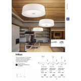 IDEAL LUX 075518 | Hilton-IL Ideal Lux függeszték lámpa - HILTON SP6 ROUND - 6x E27 króm, fehér, savmart