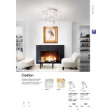 IDEAL LUX 168937 | Carlton-IL Ideal Lux mennyezeti lámpa - CARLTON PL12 CROMO - 12x E14 króm, átlátszó